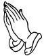 Pray Hands decal