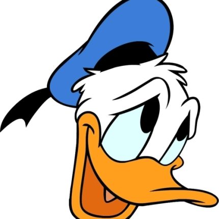 Donald Duck CARTOON sorry face sticker