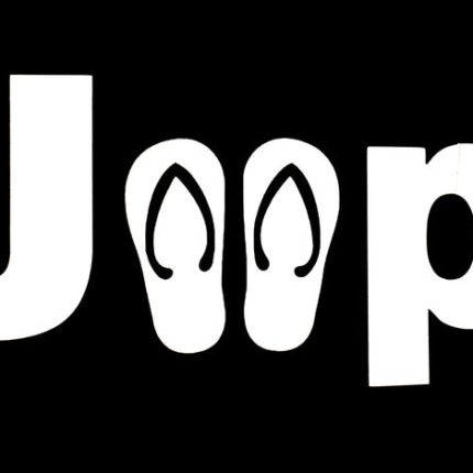 JEEP FLIP FLOP DECAL