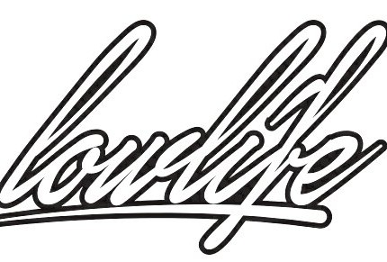 Lowlife sticker black white funny auto decal