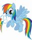 my little pony blue sticker 2