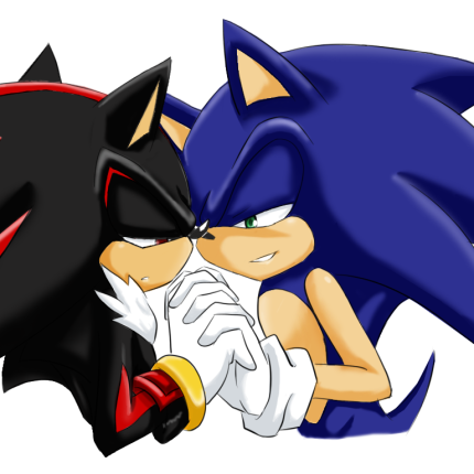 sonic and shadow love sticker