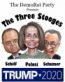 TRUMP 2020 3 STOOGES STICKER