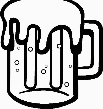 Beer Mug Vinyl Die Cut Decal 2