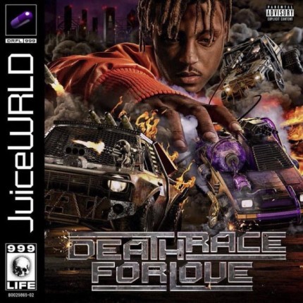JUICE WORLD DEATH RACE RAP MUSIC ALBUM COVER STICKER