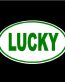 Lucky Oval Decal