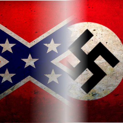 confederate nazi flag combo sticker 2