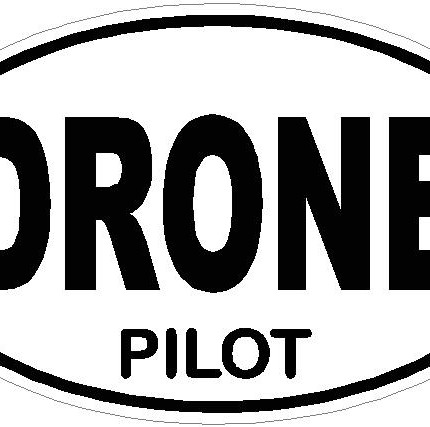 Drone Pilot OVAL Sticker