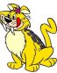 Flintstone Cat Decal Color