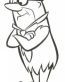 Mr Slate Flintstones Diecut Vinyl Decal