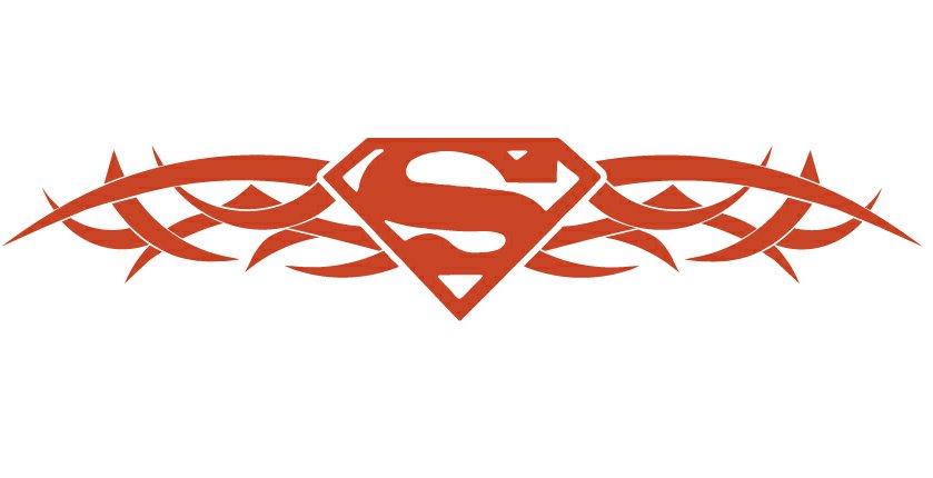 tribal superman tattoo