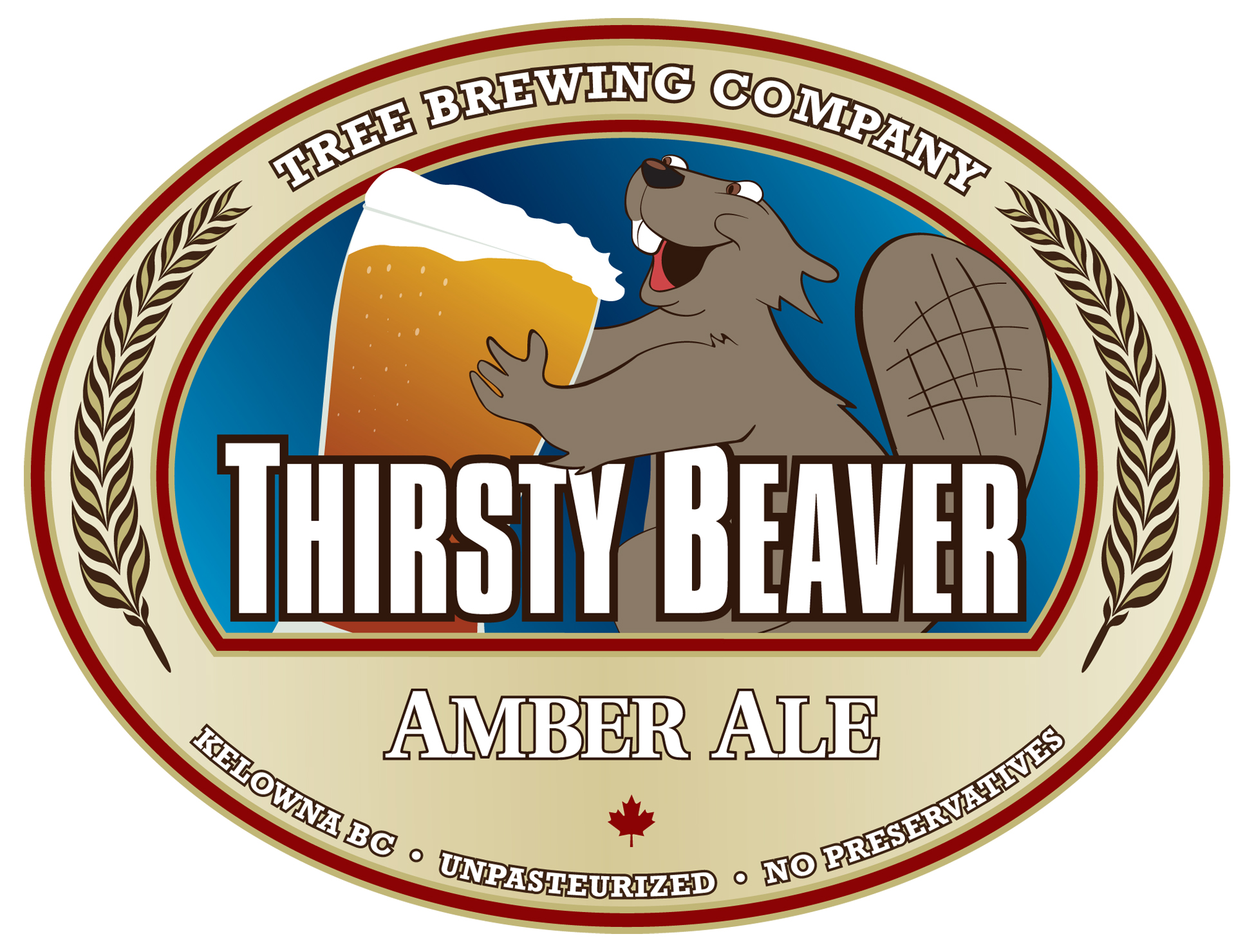 Thirsty Beaver Logo - Pro Sport Stickers