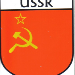 USSR Flag Crest Decal Sticker