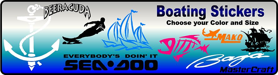 Boating Decals  Boating Stickers