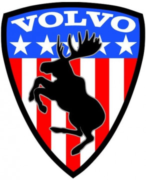 Volvo Prancing Moose Logo Decal Sticker USA - Pro Sport Stickers