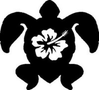 Turtle Designs 3 flower decal - Pro Sport Stickers