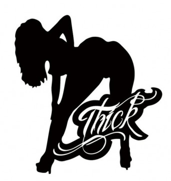 thick chick xxx decal - Pro Sport Stickers