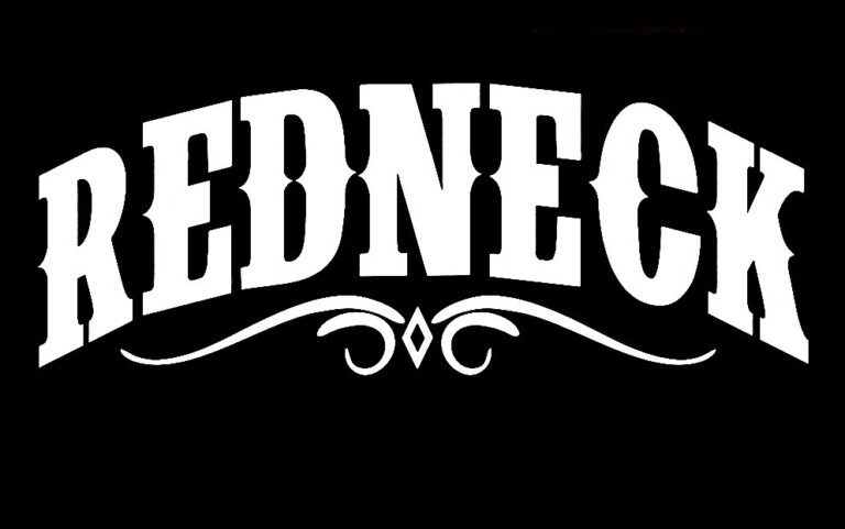 REDNECK arched with scroll DIE CUT REBEL DECAL - Pro Sport Stickers