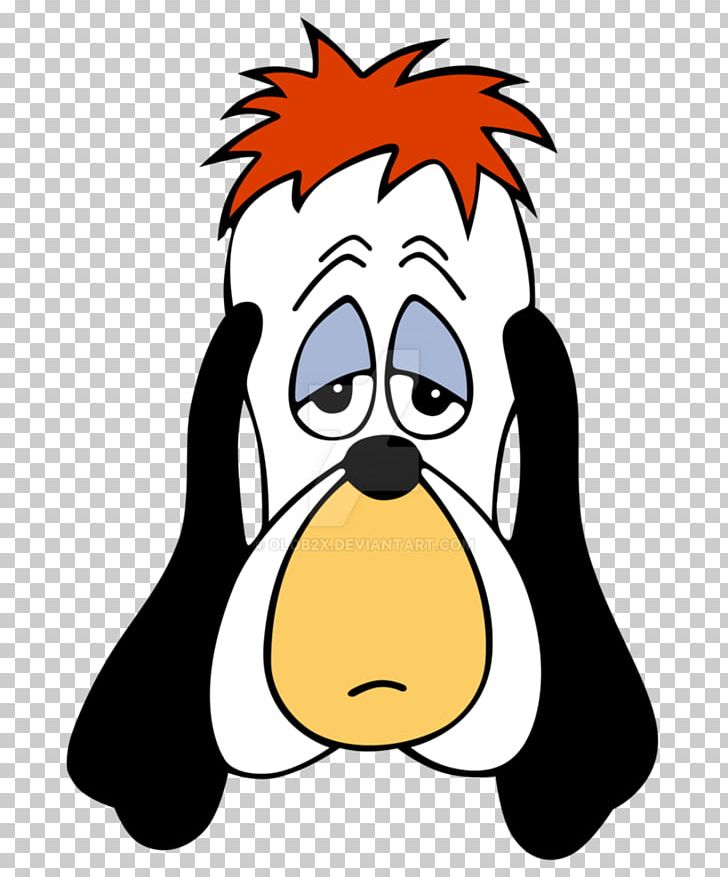 droopy dog cartoon going down