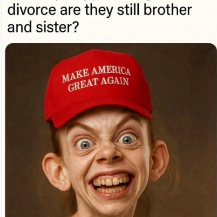 MAGA DIVORCE WE STILL BROTHER AND SISTER STICKER