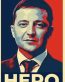 Zelensky is a HERO to Ukraine Sticker