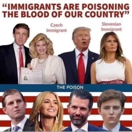 tRump Immagrants are POISONING our country sticker