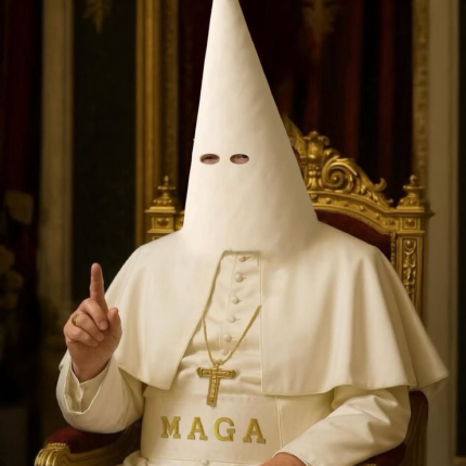 tRump is Pope KKK NOT VERY FUNNY sticker