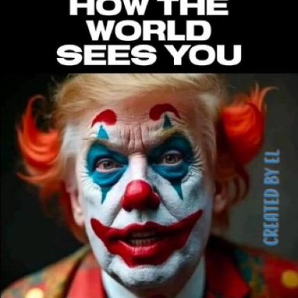tRump this is how the world sees you sticker