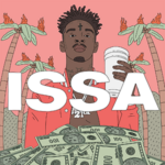 21_Savage_Issa_RAP MUSIC ALBUM COVER STICKER