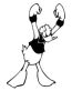 Diecut Donald Duck Stickers 2