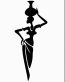 2 African Faces Africa Decal 08