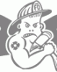 Bad Boy Firefighter Rear Window Decal