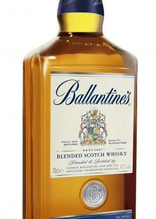 Ballantines 12 Year Old Blended Scotch Whiskey Bottle Sticker