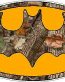 Bat Oval Camo Nature Sticker