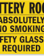 Battery Charging Danger Signs and Labels 02