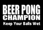 Beer Pong Champ Decal