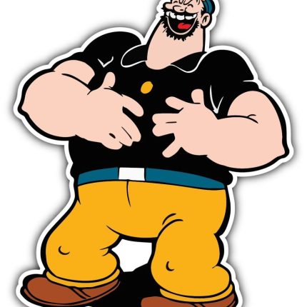 Bluto Brutus Popeye FUNNY CAR STICKER