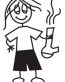 Bong Head Stick Figure Decal