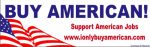 BUY AMERICAN bumper-sticker