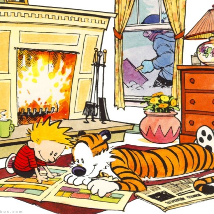 Calvin and Hobbs Rectangular Color Stickers 19