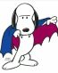 Charlie Brown Peanuts Gang Sticker VAMPIRE SNOOPY