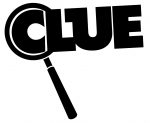 CLUE BOARD GAME LOGO STICKER