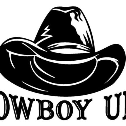 Cowboy Up with Hat Decal