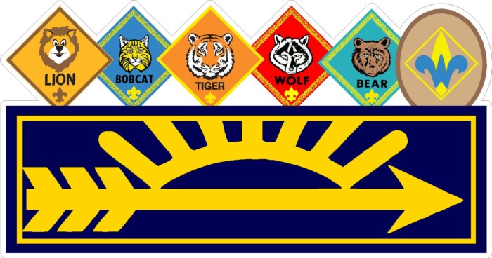 cub scouts RANKS STICKER 3