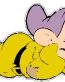 dopey laying down sticker