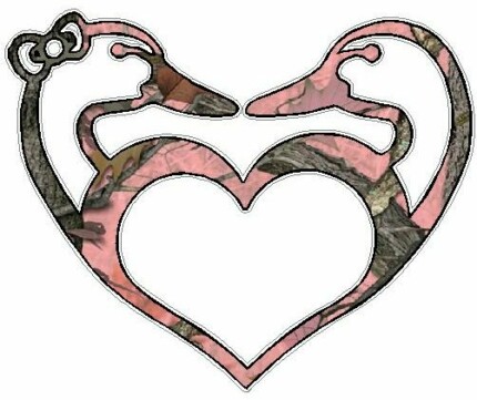 Fishing Tattoo, Fish Hook Heart, Hunting Tattoo, Deer Antler Heart