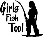 girls fish too vinyl fishing decal 3