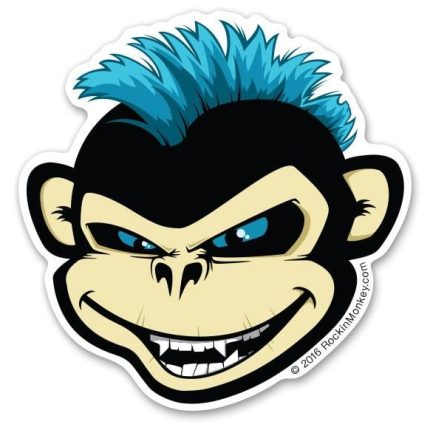 Greasy-Wrench-Monkey-with-Toothpick-Sticker HEAD