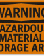 Hazardous Material Warning Sign