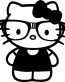 Hello K Nerd Die Cut Decal 2